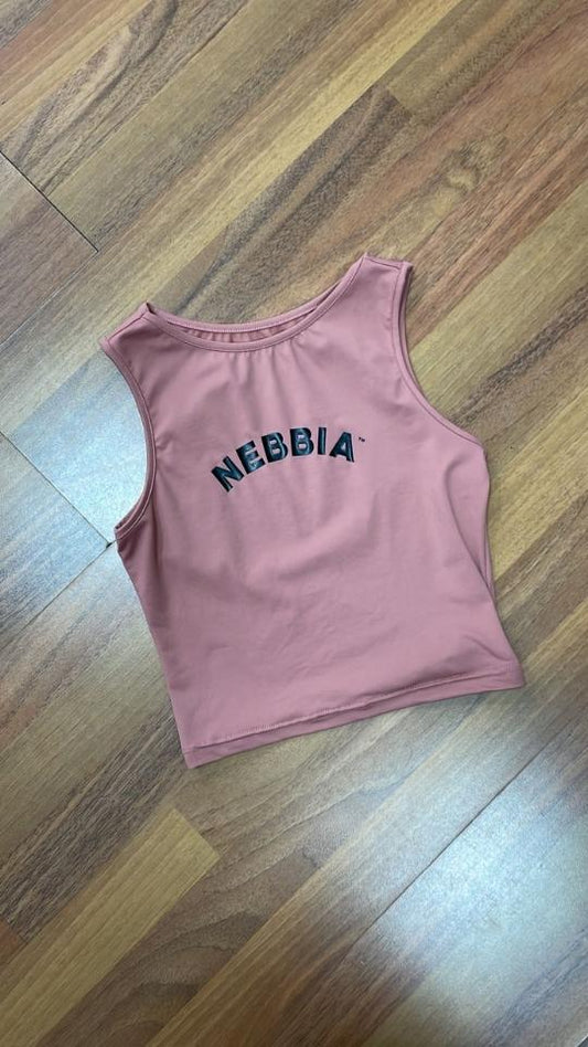 Crop top Nebbia color rosa