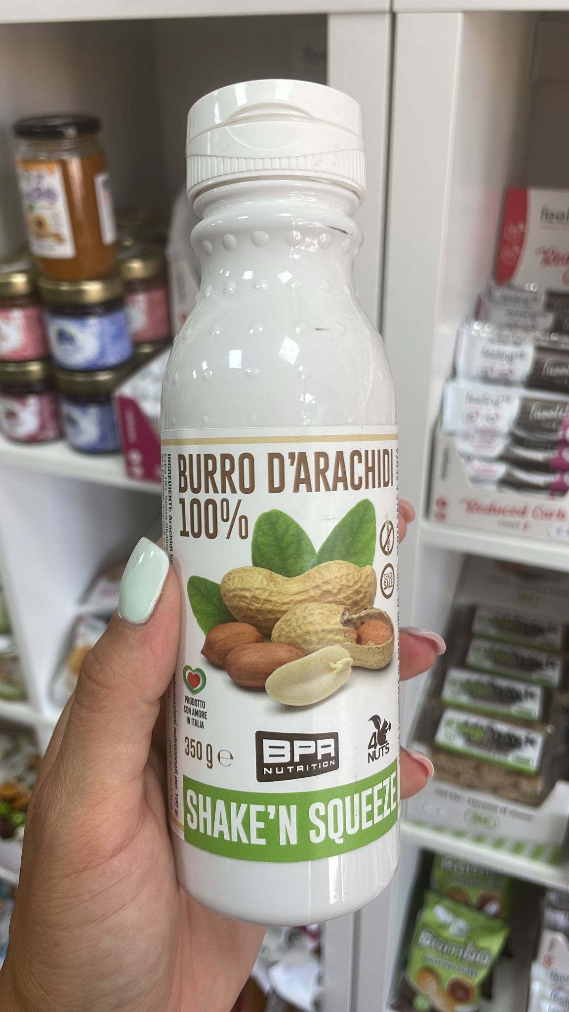 Burro d'arachidi 100% Shake'n Squeeze 350gr