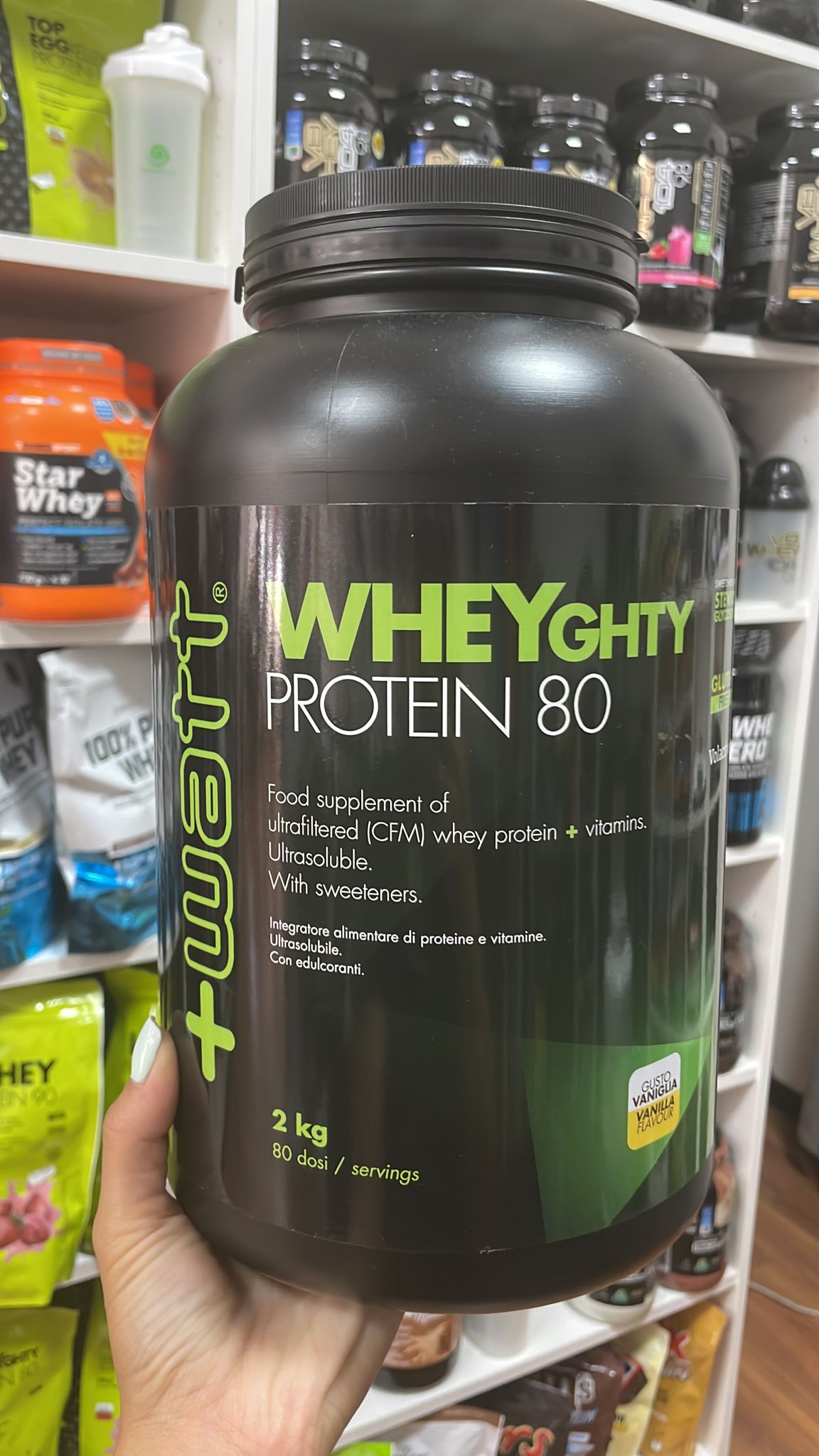 Wheyghty Protein 80 2 kg VANIGLIA